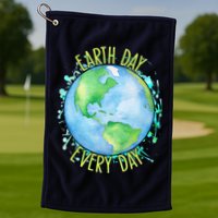 Earth Day Every Day Golf Towel