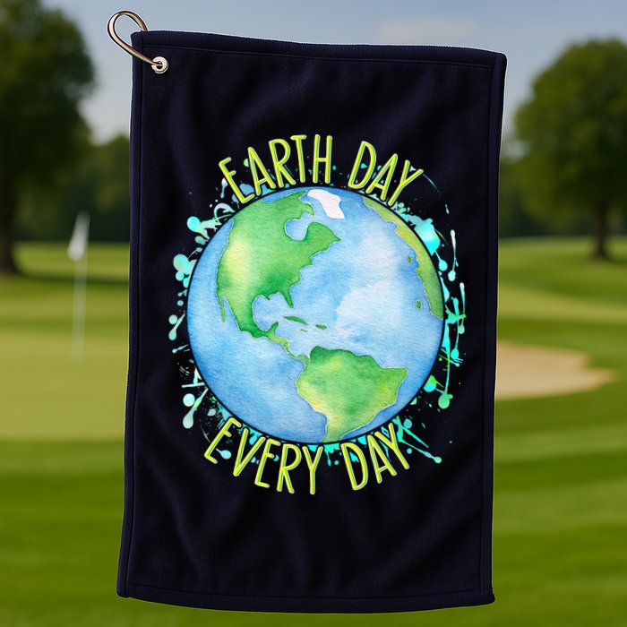 Earth Day Every Day Golf Towel