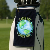Earth Day Every Day Golf Towel
