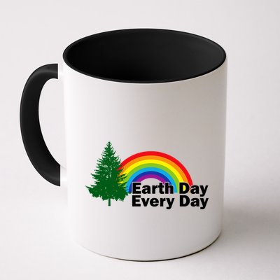 Earth Day Every Day Rainbow Mug