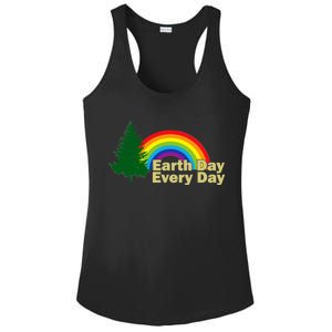 Earth Day Every Day Rainbow Ladies PosiCharge Competitor Racerback Tank