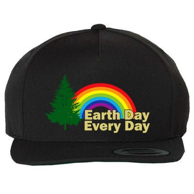 Earth Day Every Day Rainbow Wool Snapback Cap