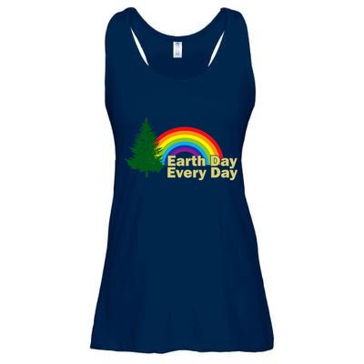 Earth Day Every Day Rainbow Ladies Essential Flowy Tank