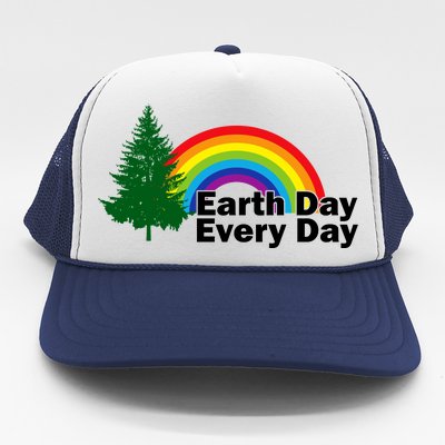 Earth Day Every Day Rainbow Trucker Hat