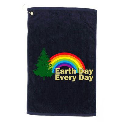 Earth Day Every Day Rainbow Golf Towel