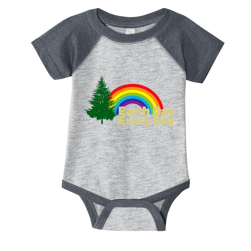 Earth Day Every Day Rainbow Infant Baby Jersey Bodysuit