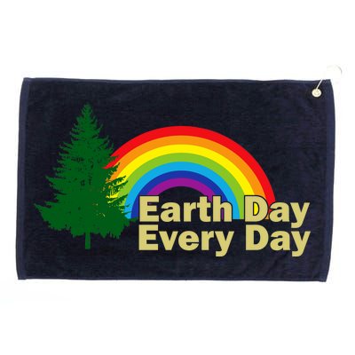 Earth Day Every Day Rainbow Grommeted Golf Towel