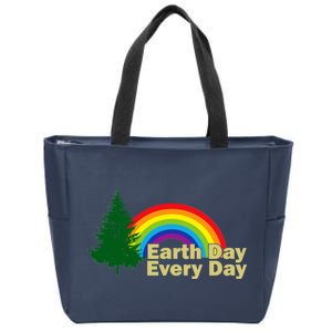 Earth Day Every Day Rainbow Zip Tote Bag