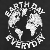 Earth Day Everyday Earth Distressed 7 Panel Mesh Trucker Snapback Hat