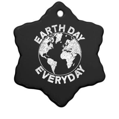 Earth Day Everyday Earth Distressed Ceramic Star Ornament