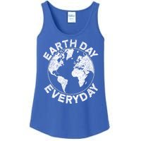 Earth Day Everyday Earth Distressed Ladies Essential Tank