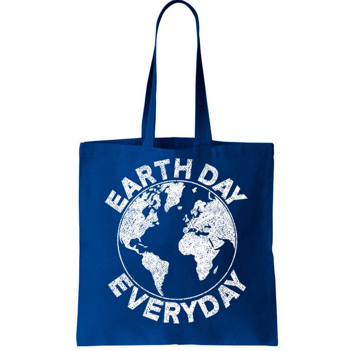 Earth Day Everyday Earth Distressed Tote Bag