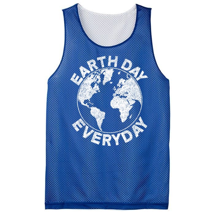 Earth Day Everyday Earth Distressed Mesh Reversible Basketball Jersey Tank