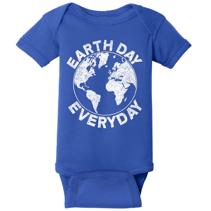 Earth Day Everyday Earth Distressed Baby Bodysuit