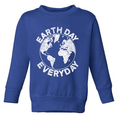 Earth Day Everyday Earth Distressed Toddler Sweatshirt