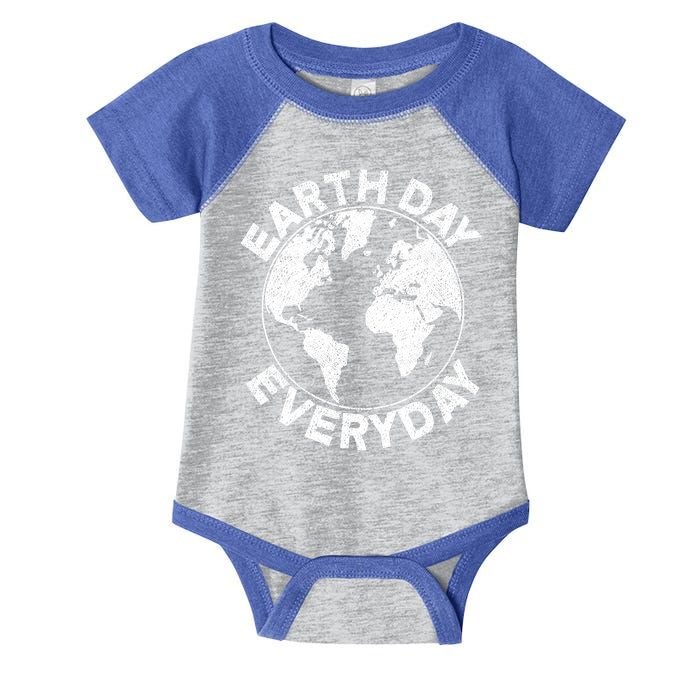 Earth Day Everyday Earth Distressed Infant Baby Jersey Bodysuit