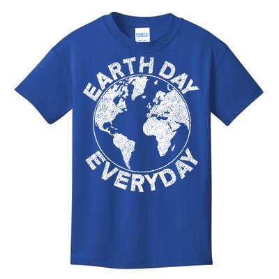 Earth Day Everyday Earth Distressed Kids T-Shirt