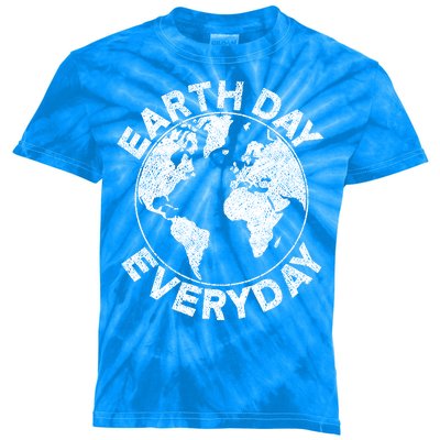 Earth Day Everyday Earth Distressed Kids Tie-Dye T-Shirt