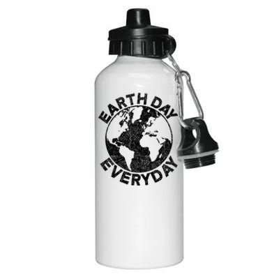 Earth Day Everyday Earth Distressed Aluminum Water Bottle