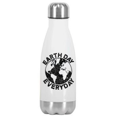 Earth Day Everyday Earth Distressed Stainless Steel Insulated Water Bottle