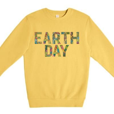 Earth Day Logo Premium Crewneck Sweatshirt