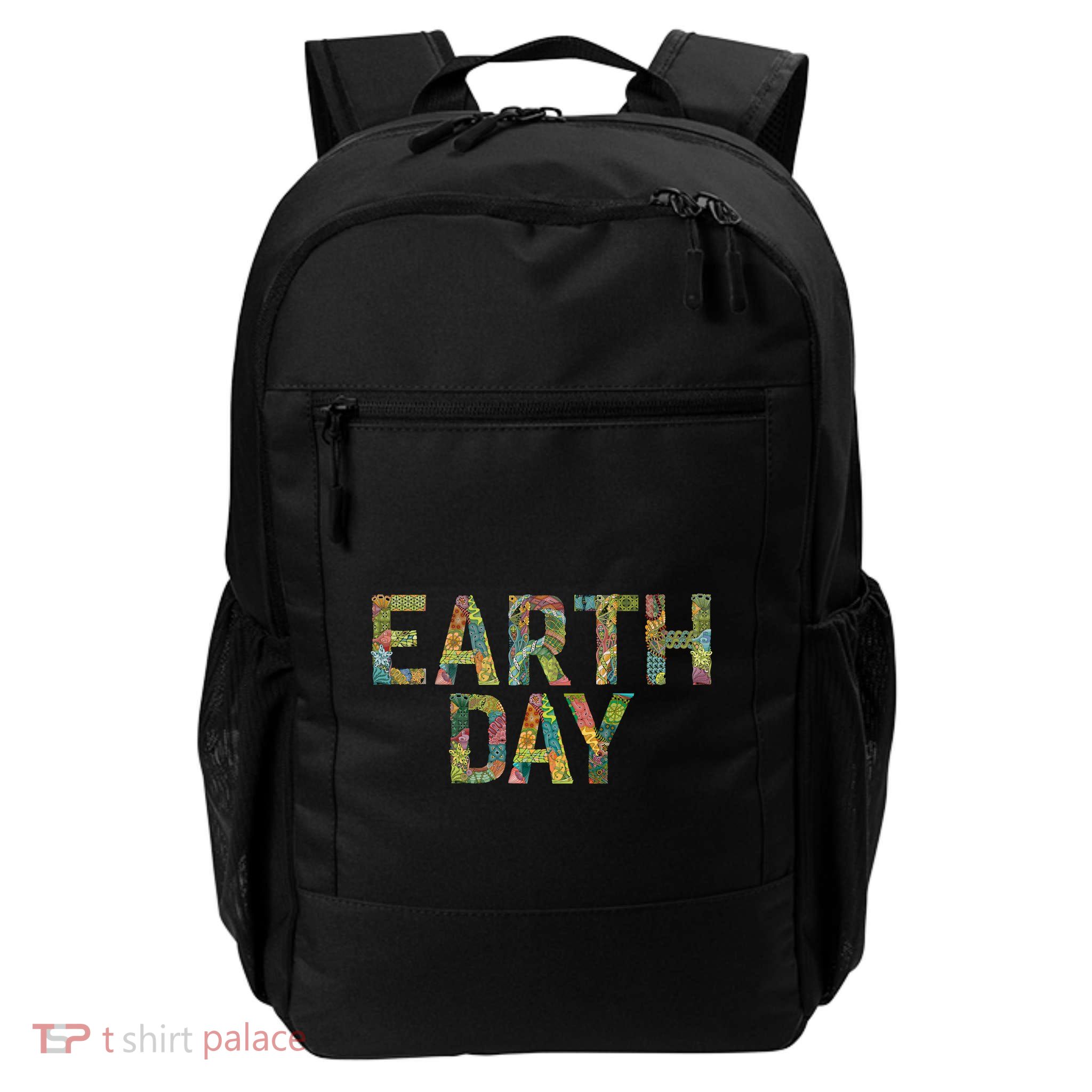 Earth Day Logo Daily Commute Backpack