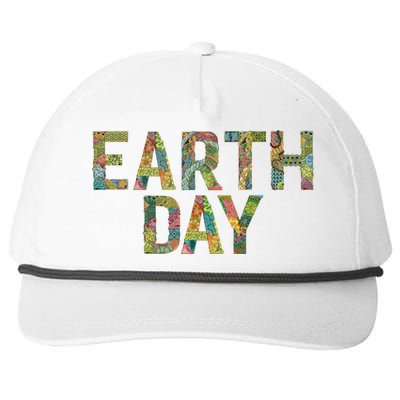 Earth Day Logo Snapback Five-Panel Rope Hat