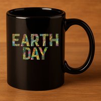 Earth Day Logo 11oz C Handle Ceramic Mug