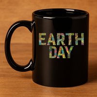 Earth Day Logo 11oz C Handle Ceramic Mug