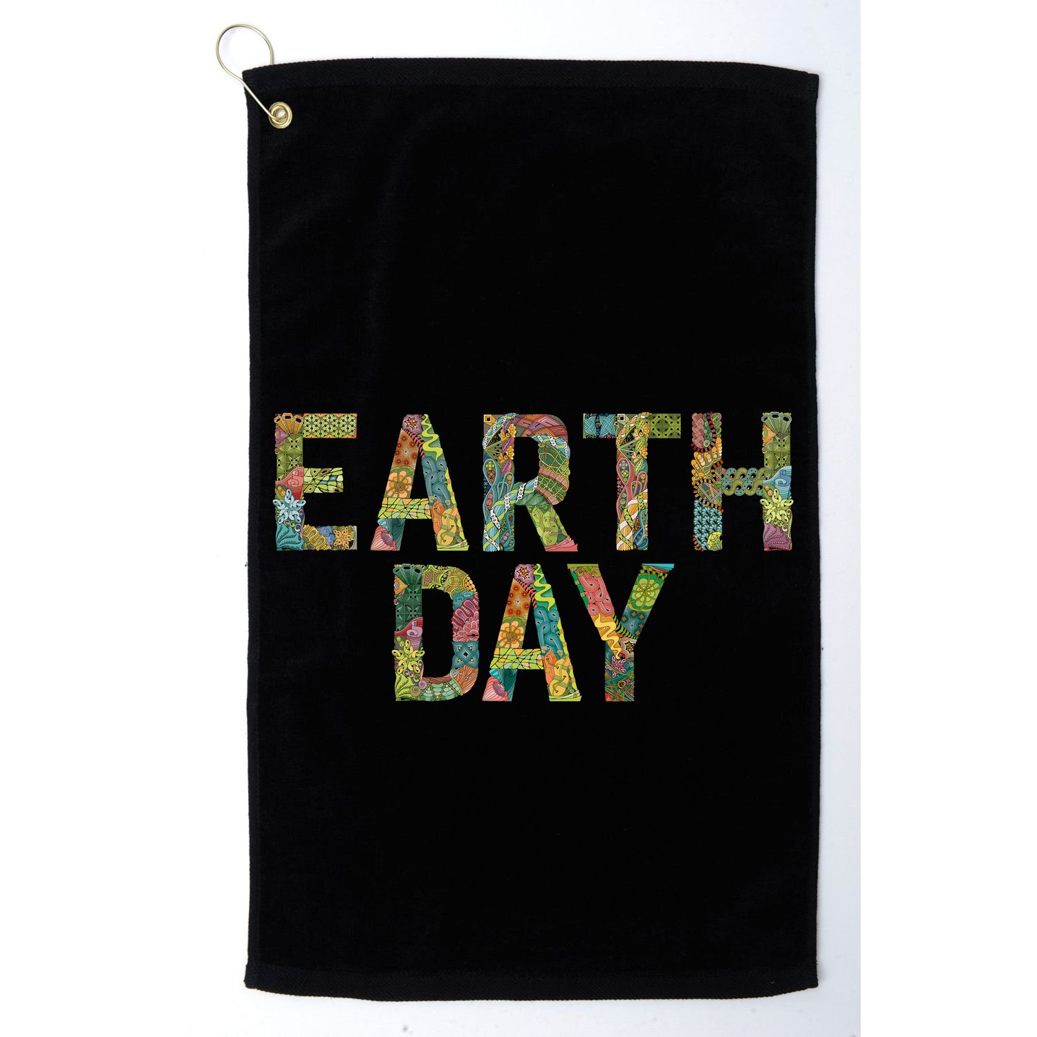 Earth Day Logo Golf Towel