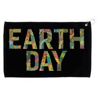 Earth Day Logo Grommeted Golf Towel