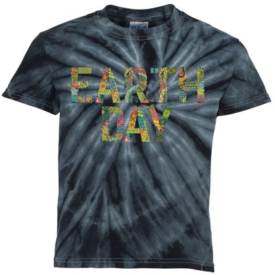 Earth Day Logo Kids Tie-Dye T-Shirt