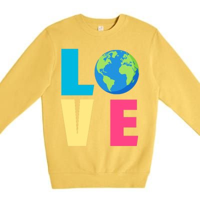 Earth Day Love Premium Crewneck Sweatshirt