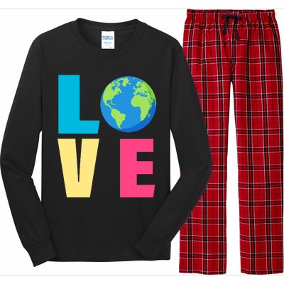 Earth Day Love Long Sleeve Pajama Set