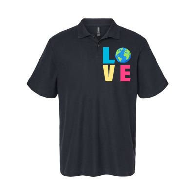 Earth Day Love Softstyle Adult Sport Polo