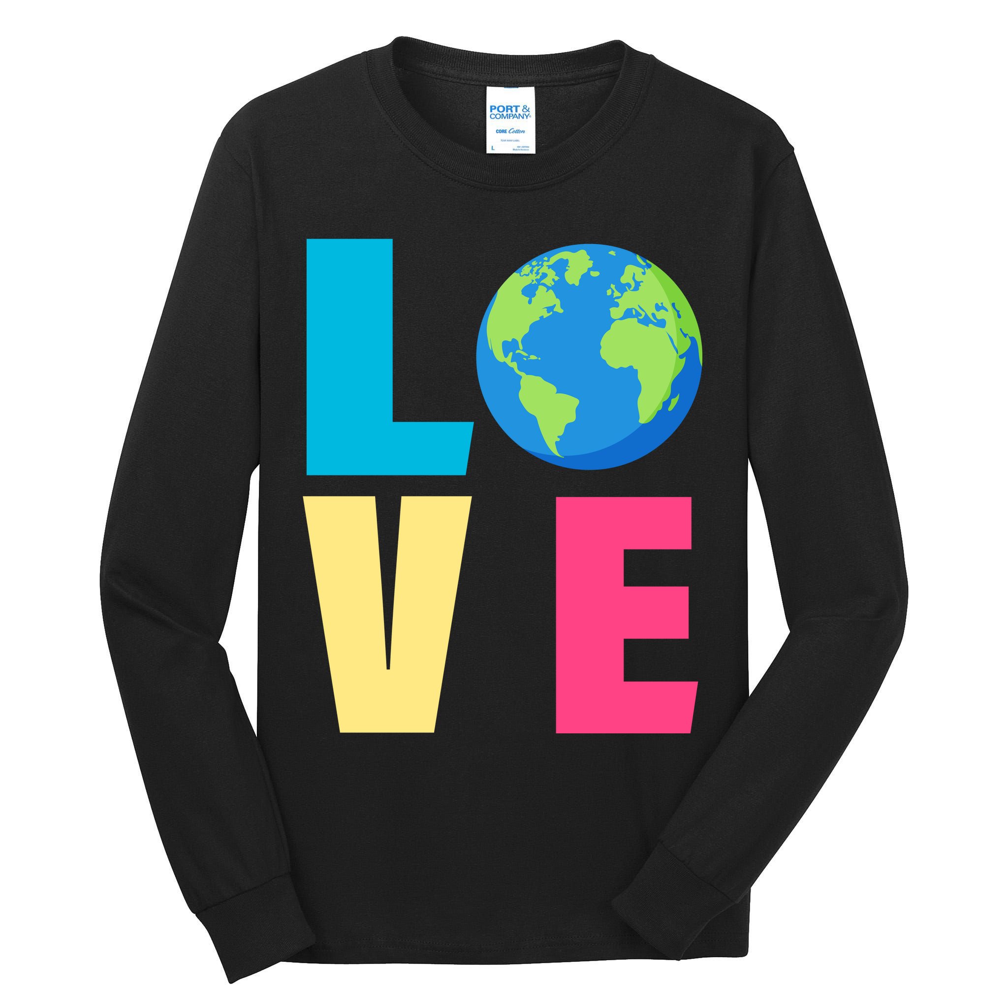 Earth Day Love Tall Long Sleeve T-Shirt