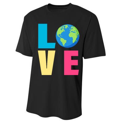 Earth Day Love Performance Sprint T-Shirt