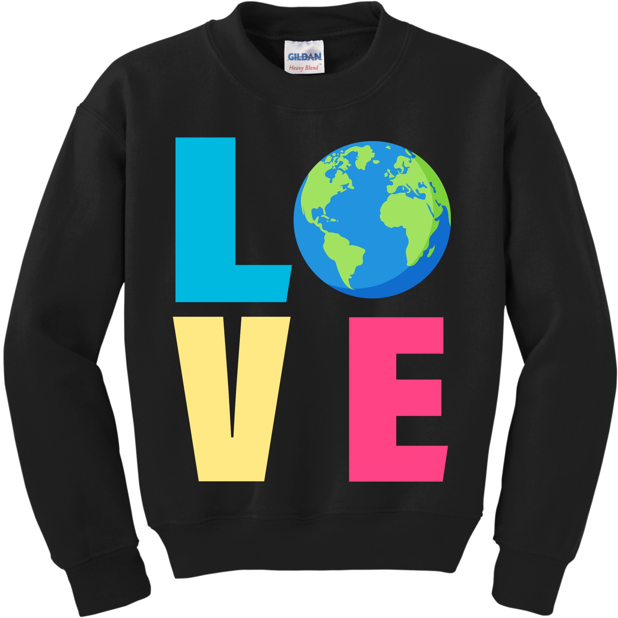Earth Day Love Kids Sweatshirt