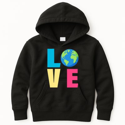 Earth Day Love Kids Hoodie