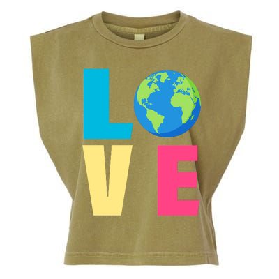 Earth Day Love Garment-Dyed Women's Muscle Tee