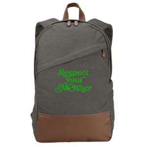 Earth Day Respect Your Mother Cotton Canvas Backpack