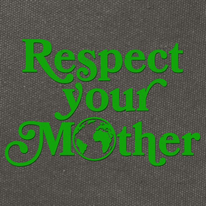 Earth Day Respect Your Mother Cotton Canvas Backpack