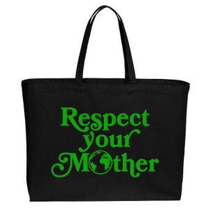 Earth Day Respect Your Mother Cotton Canvas Jumbo Tote