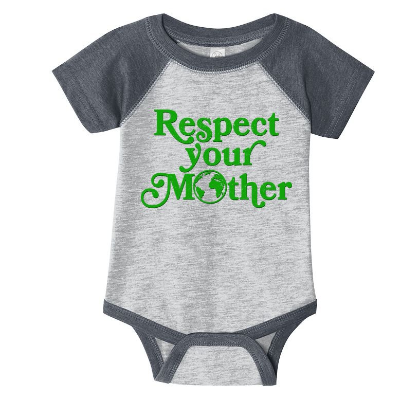 Earth Day Respect Your Mother Infant Baby Jersey Bodysuit