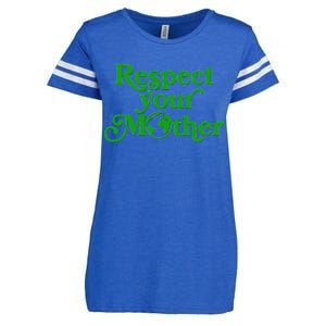 Earth Day Respect Your Mother Enza Ladies Jersey Football T-Shirt