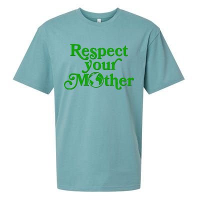 Earth Day Respect Your Mother Sueded Cloud Jersey T-Shirt