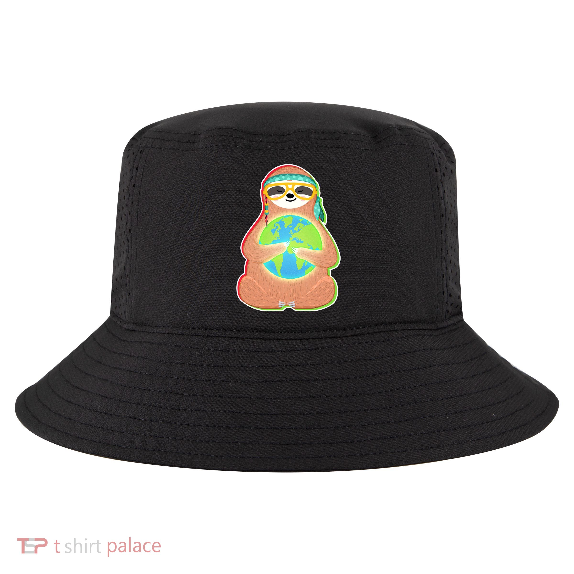 Earth Day Sloth Cool Comfort Performance Bucket Hat