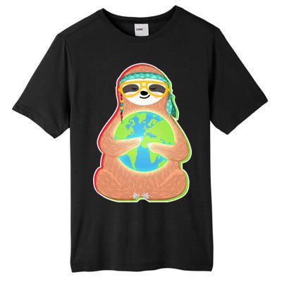 Earth Day Sloth Tall Fusion ChromaSoft Performance T-Shirt