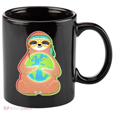 Earth Day Sloth 11oz C Handle Ceramic Mug