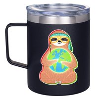Earth Day Sloth 12oz Stainless Steel Coffee Mug